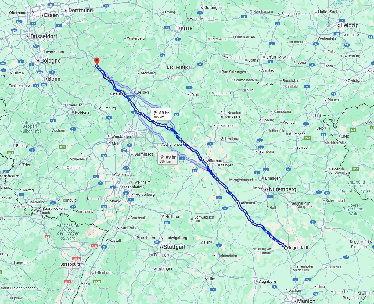 Anreise von Ingolstadt Zu Siegen Über 