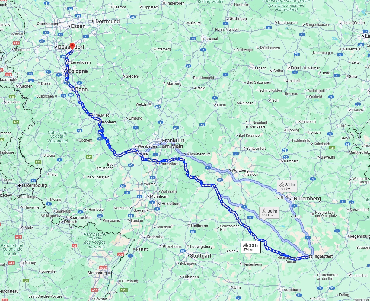 Anreise von Ingolstadt Zu Solingen Über 