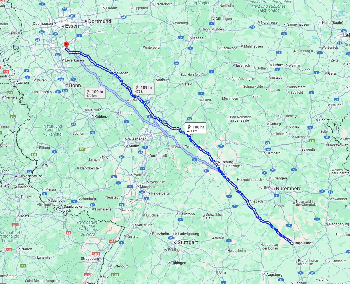 Anreise von Ingolstadt Zu Solingen Über 