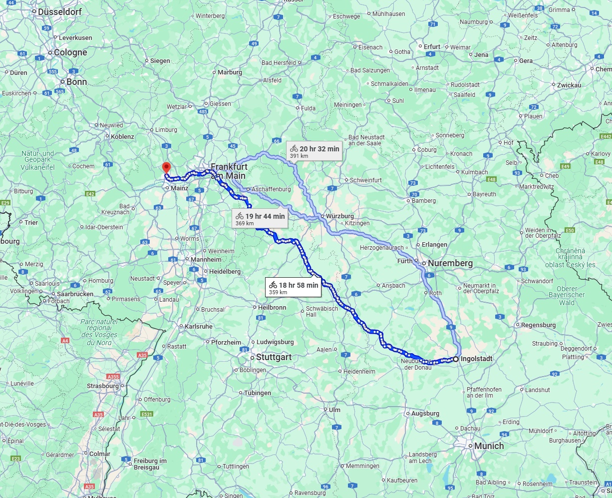 Anreise von Ingolstadt Zu Wiesbaden Über 