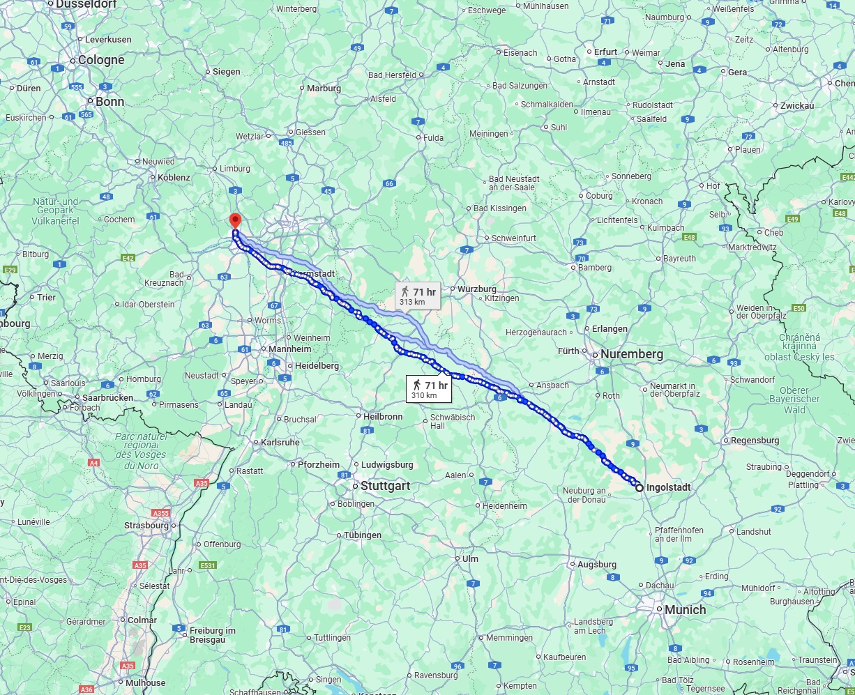 Anreise von Ingolstadt Zu Wiesbaden Über 