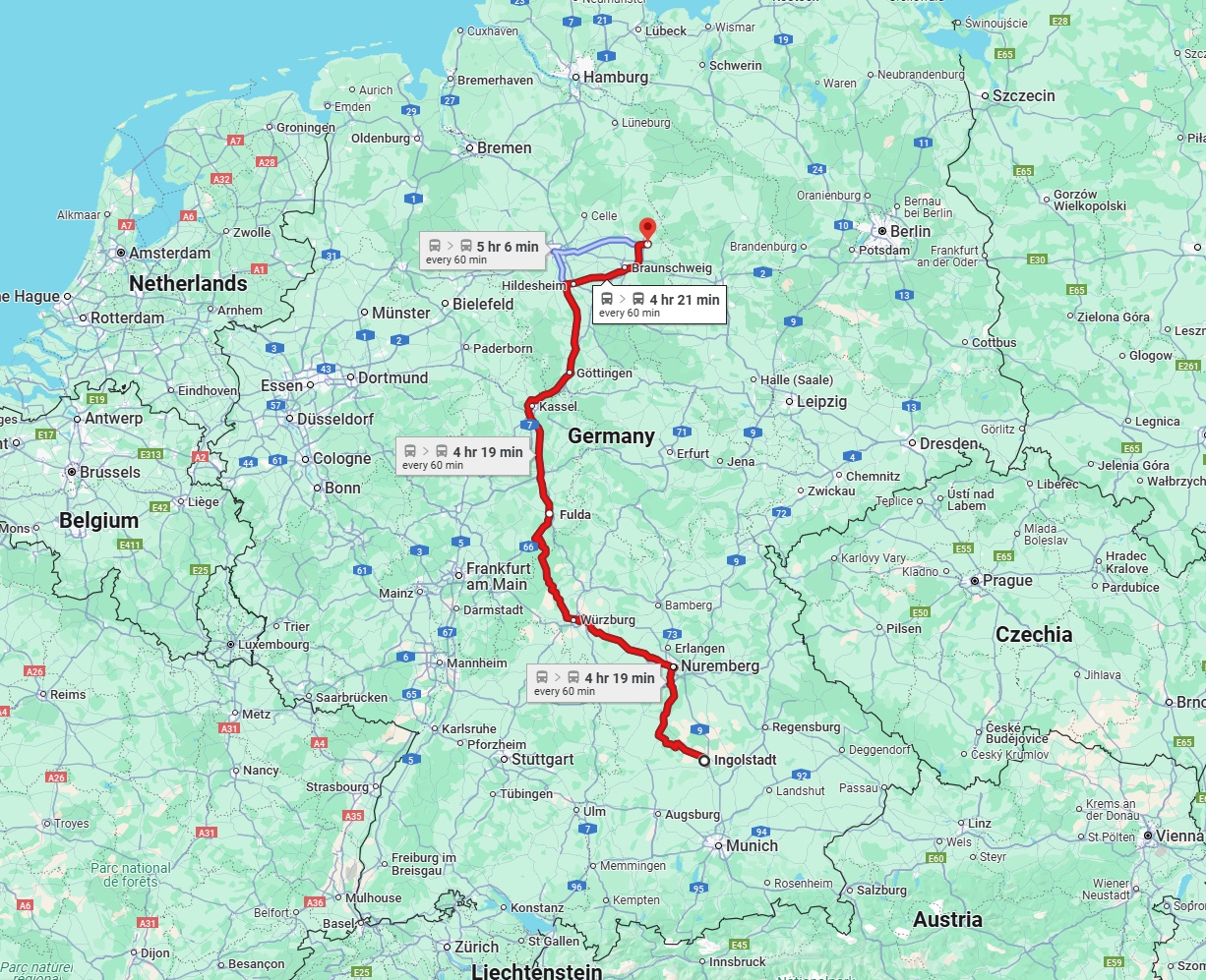 Anreise von Ingolstadt Zu Wolfsburg Über 