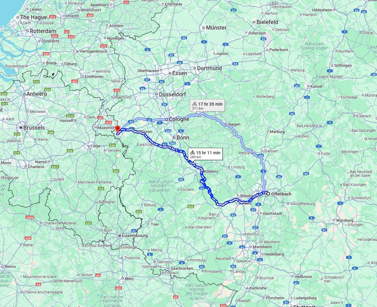 Anreise von Offenbach am Main Zu Aachen Über 