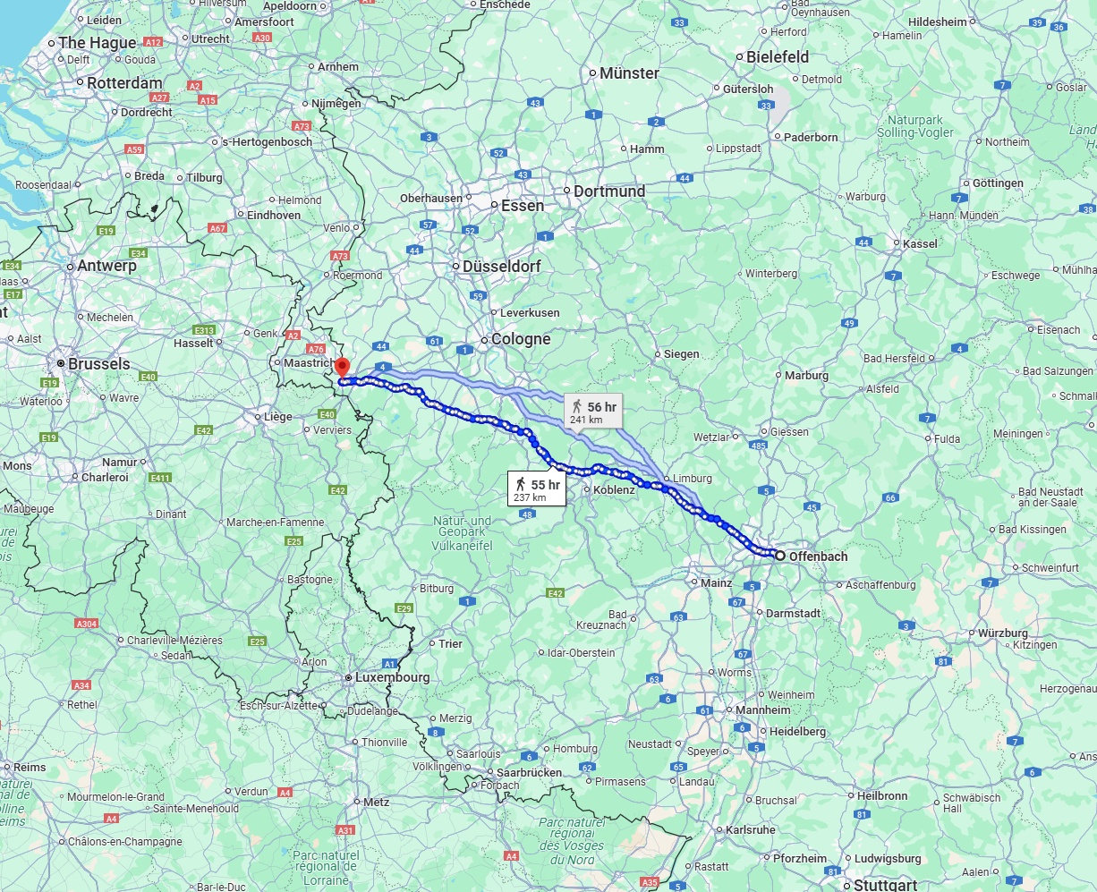 Anreise von Offenbach am Main Zu Aachen Über 