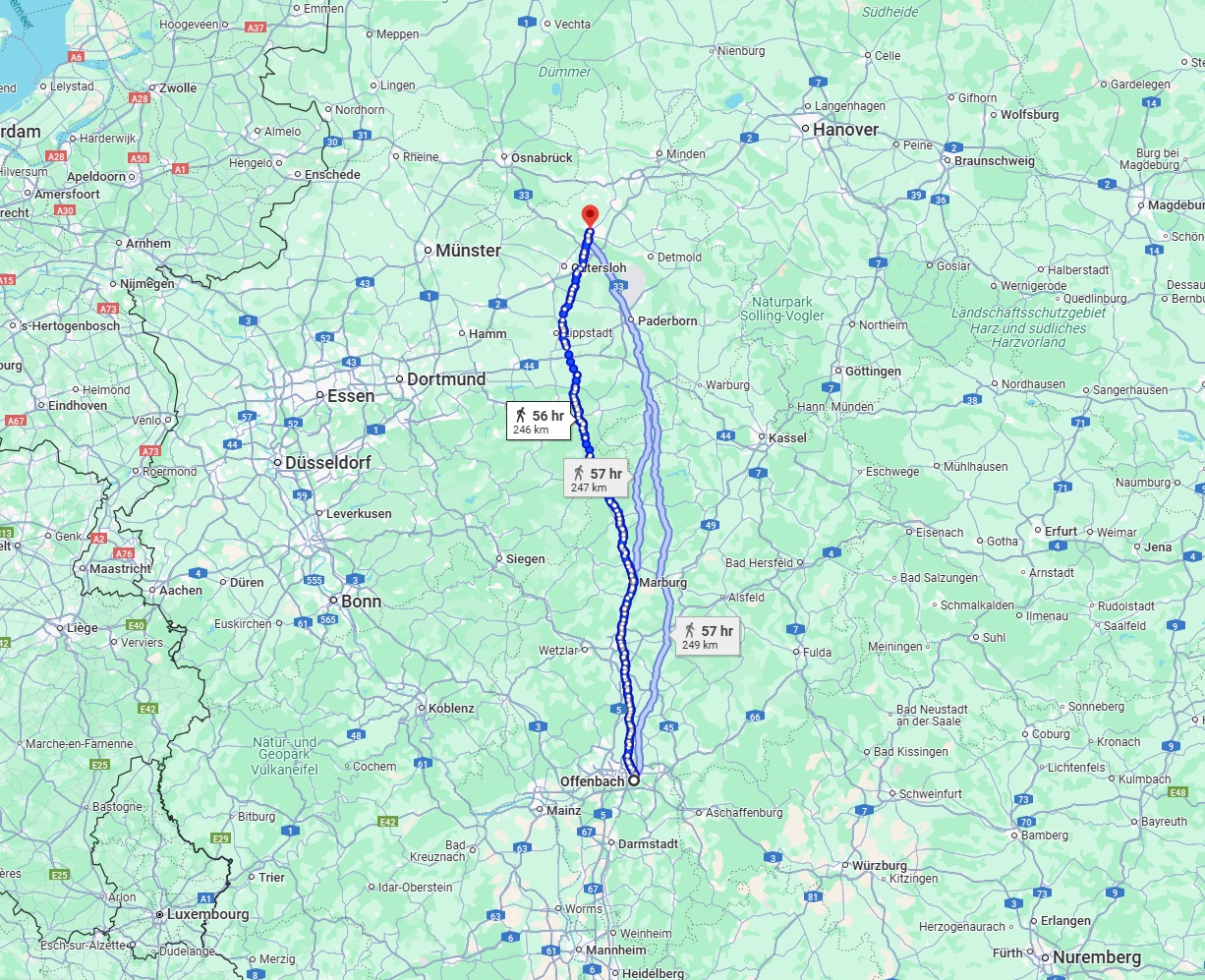 Anreise von Offenbach am Main Zu Bielefeld Über 