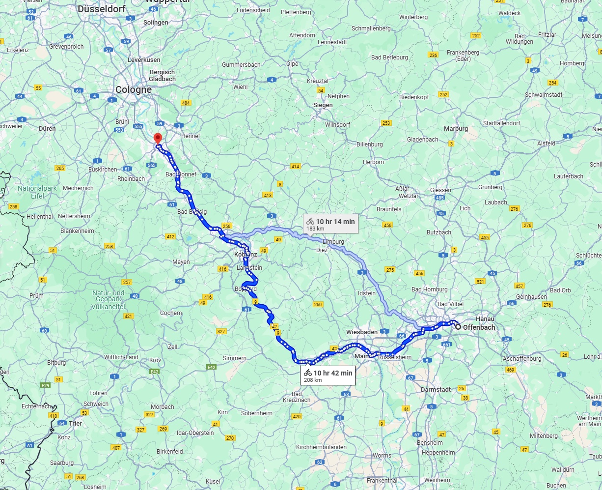 Anreise von Offenbach am Main Zu Bonn Über 