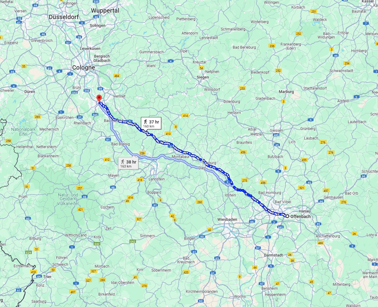 Anreise von Offenbach am Main Zu Bonn Über 