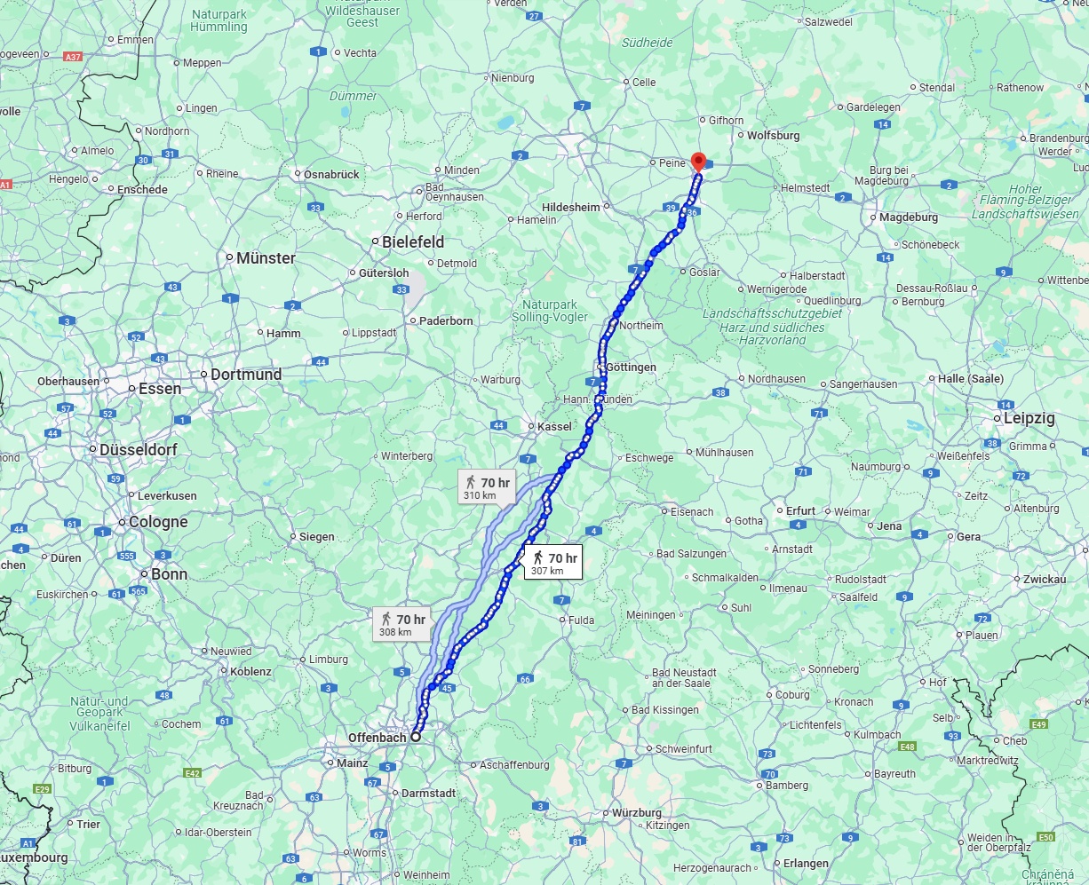 Anreise von Offenbach am Main Zu Braunschweig Über 