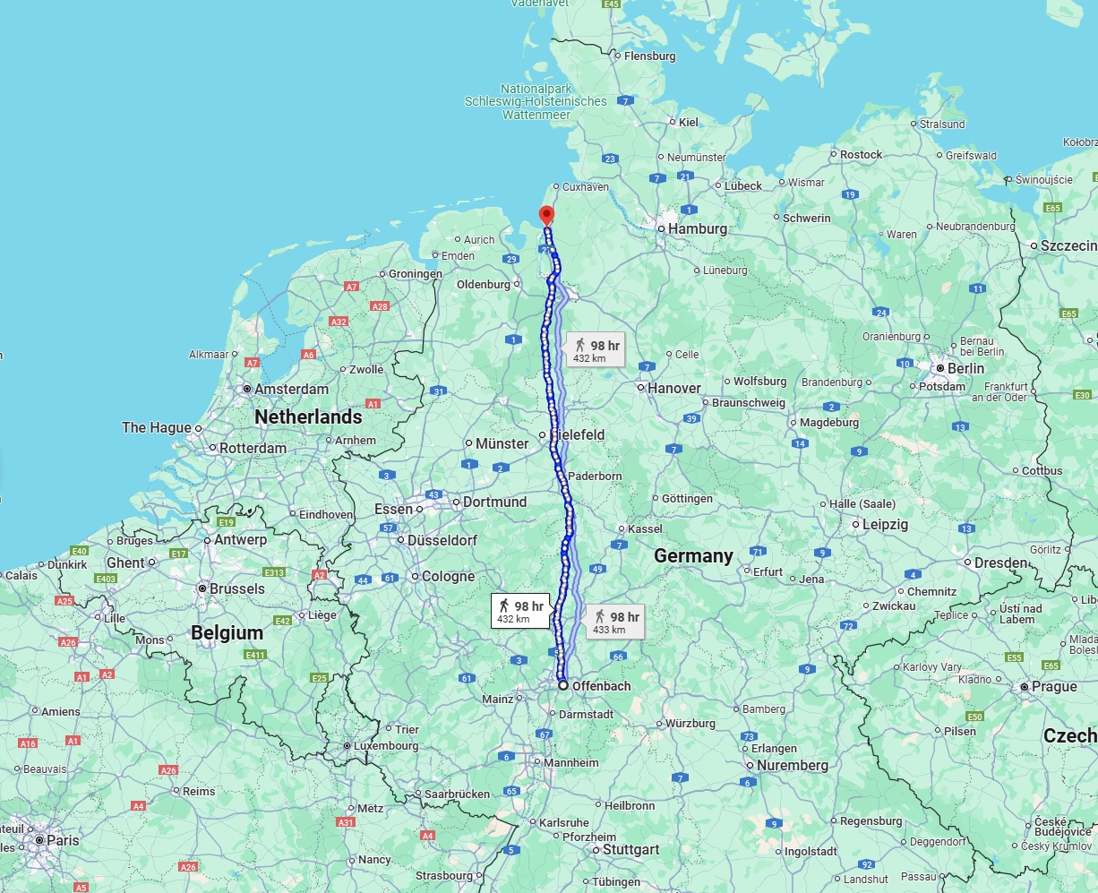 Anreise von Offenbach am Main Zu Bremerhaven Über 