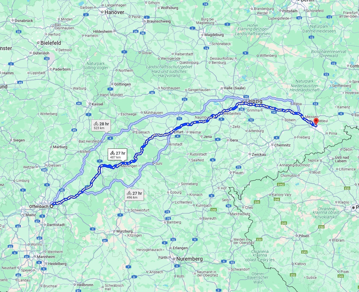Anreise von Offenbach am Main Zu Dresden Über 