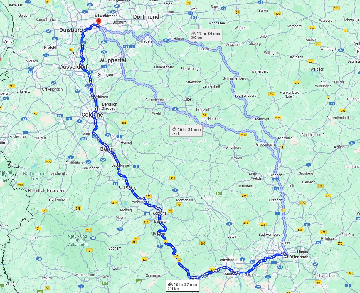 Anreise von Offenbach am Main Zu Essen Über 