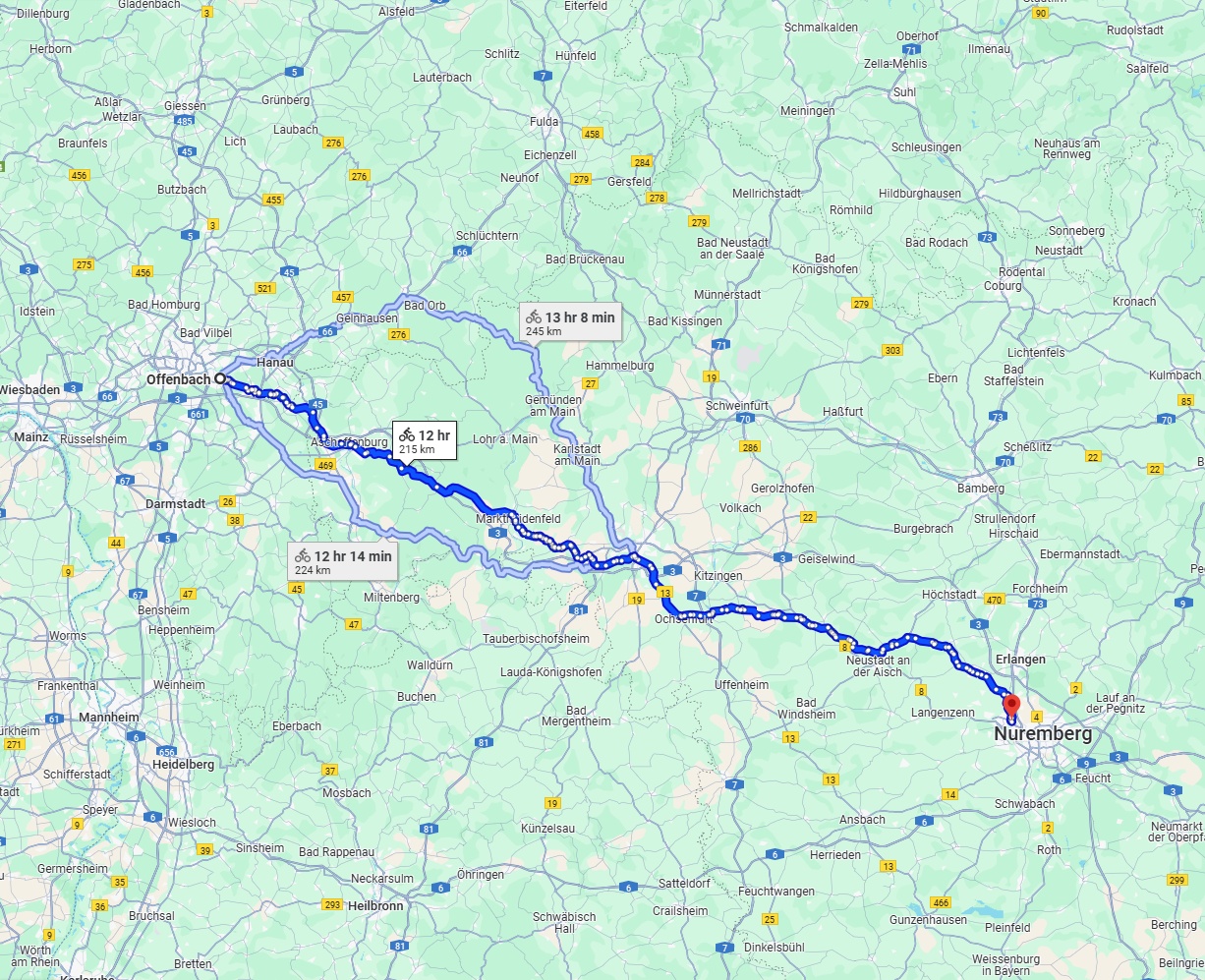 Anreise von Offenbach am Main Zu Fürth Über 