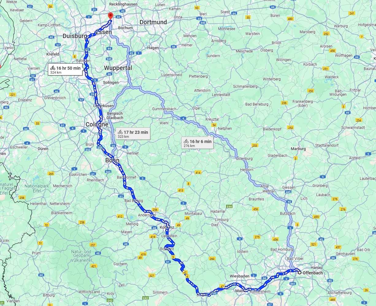 Anreise von Offenbach am Main Zu Gelsenkirchen Über 