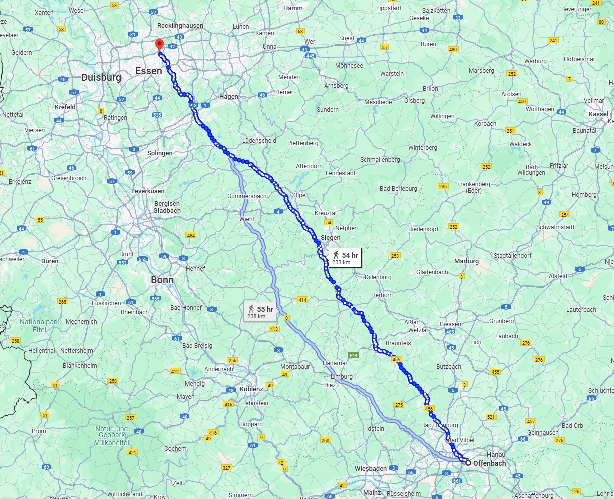 Anreise von Offenbach am Main Zu Gelsenkirchen Über 