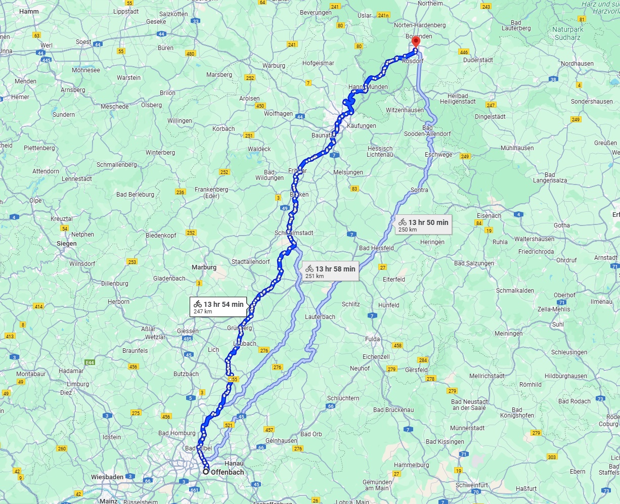 Anreise von Offenbach am Main Zu Göttingen Über 