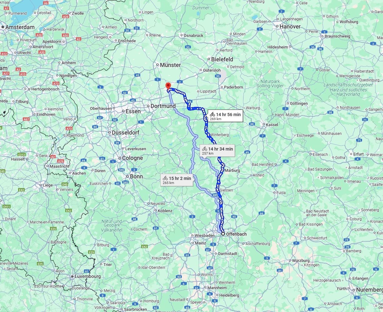 Anreise von Offenbach am Main Zu Hamm Über 