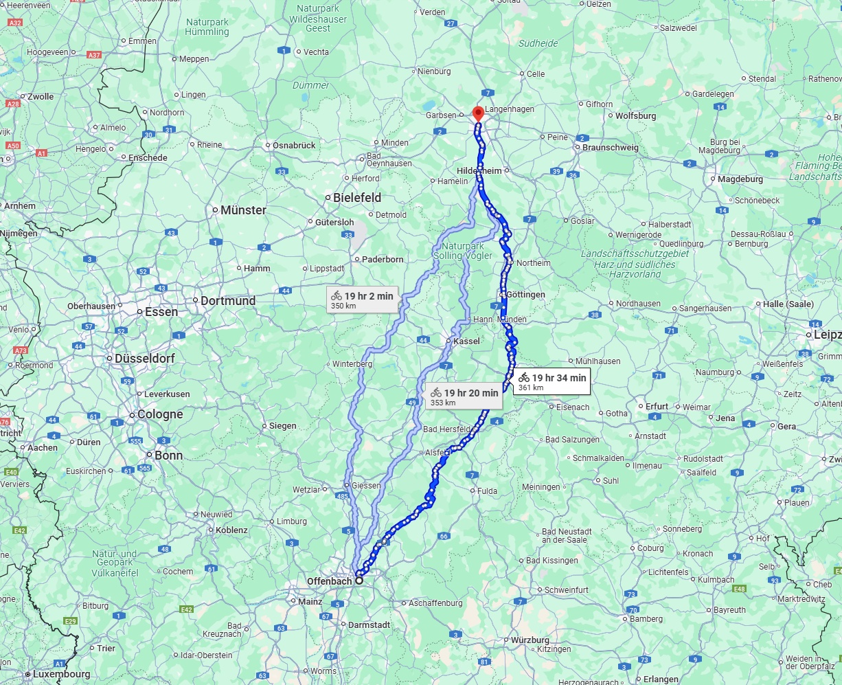 Anreise von Offenbach am Main Zu Hannover Über 