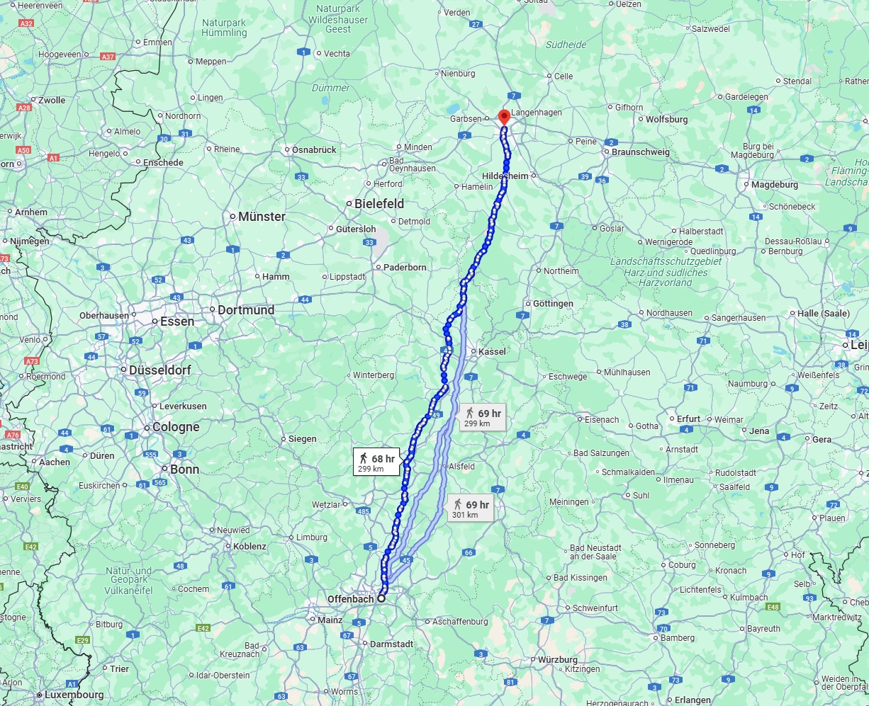 Anreise von Offenbach am Main Zu Hannover Über 