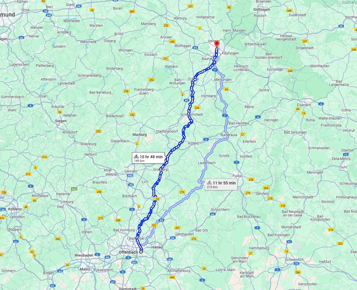 Anreise von Offenbach am Main Zu Kassel Über 