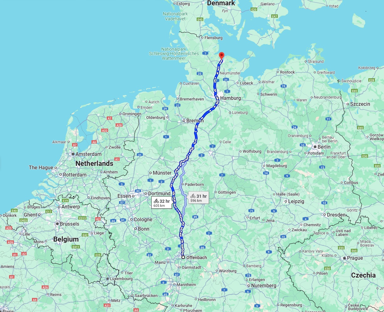 Anreise von Offenbach am Main Zu Kiel Über 