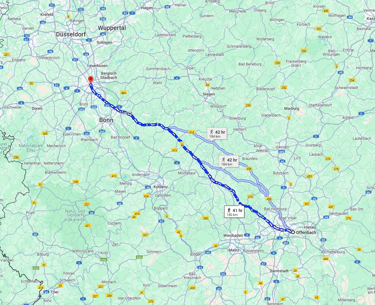 Anreise von Offenbach am Main Zu Köln Über 