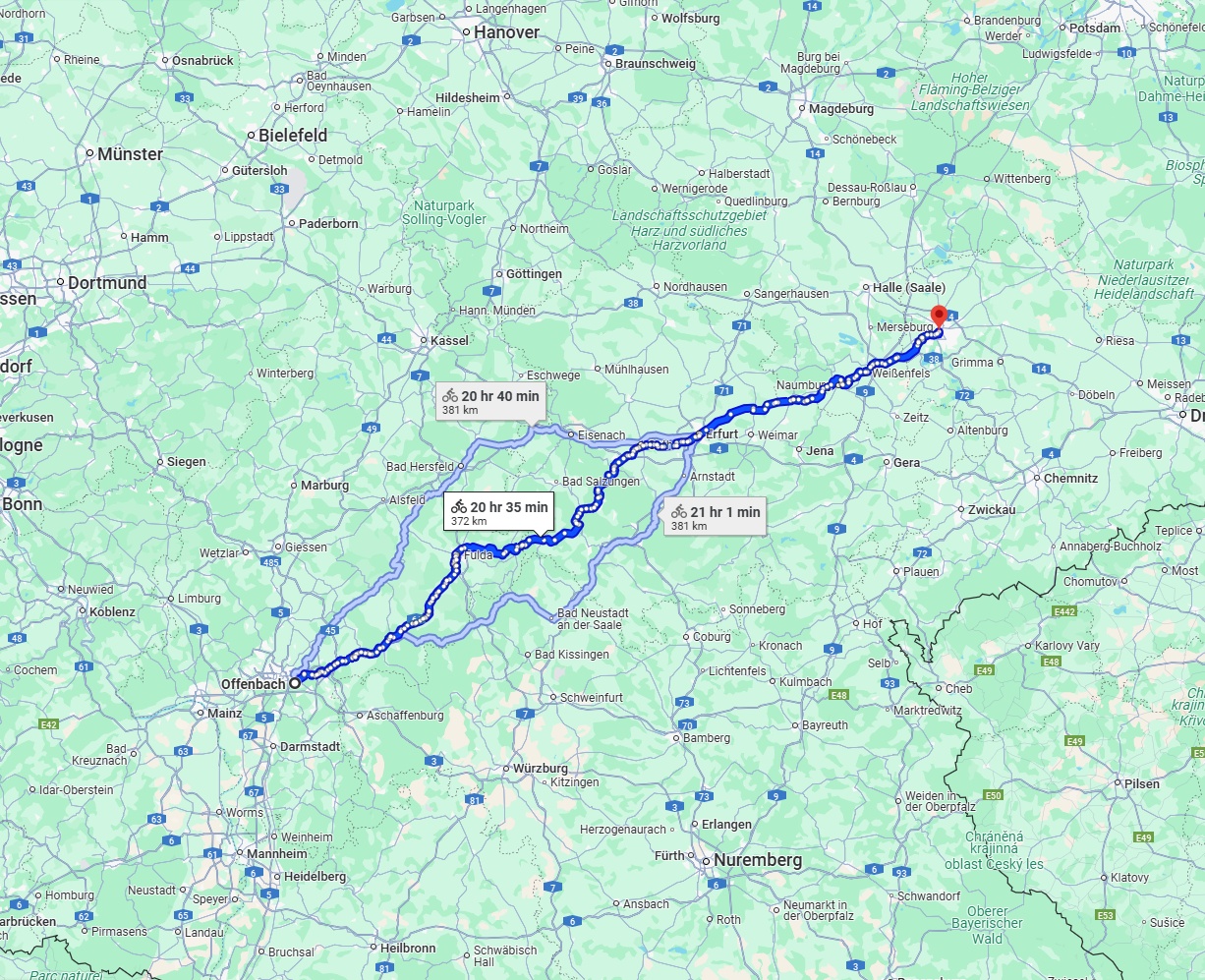 Anreise von Offenbach am Main Zu Leipzig Über 