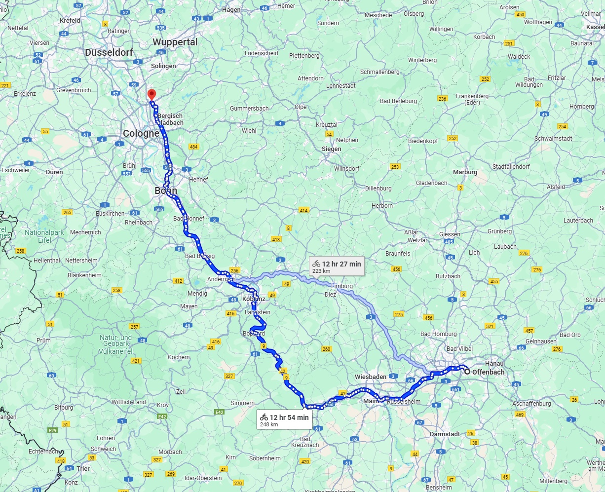 Anreise von Offenbach am Main Zu Leverkusen Über 