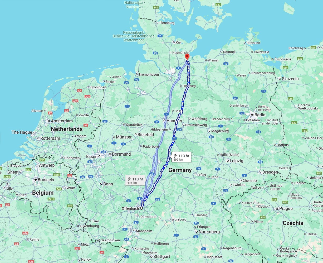 Anreise von Offenbach am Main Zu Lübeck Über 