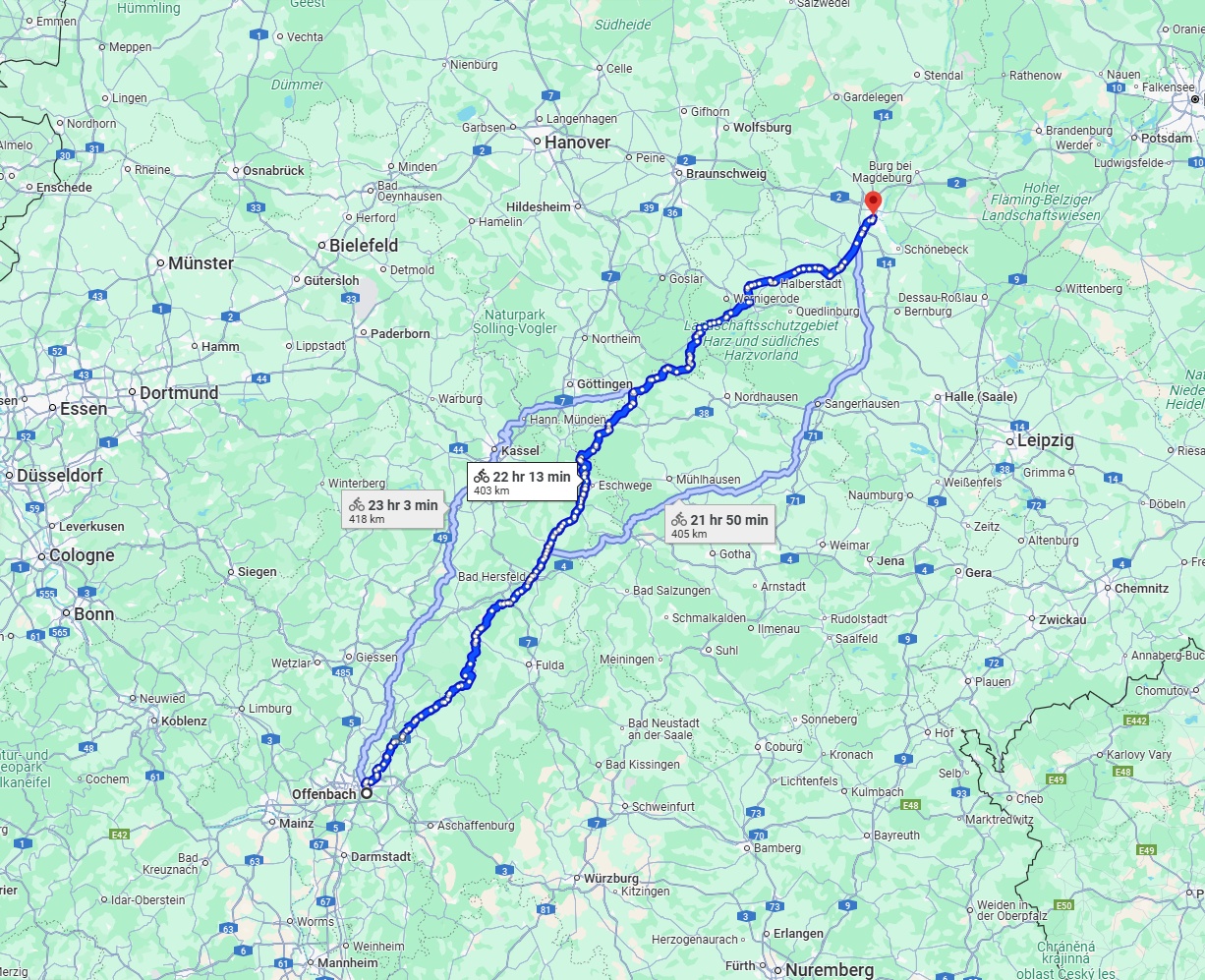 Anreise von Offenbach am Main Zu Magdeburg Über 
