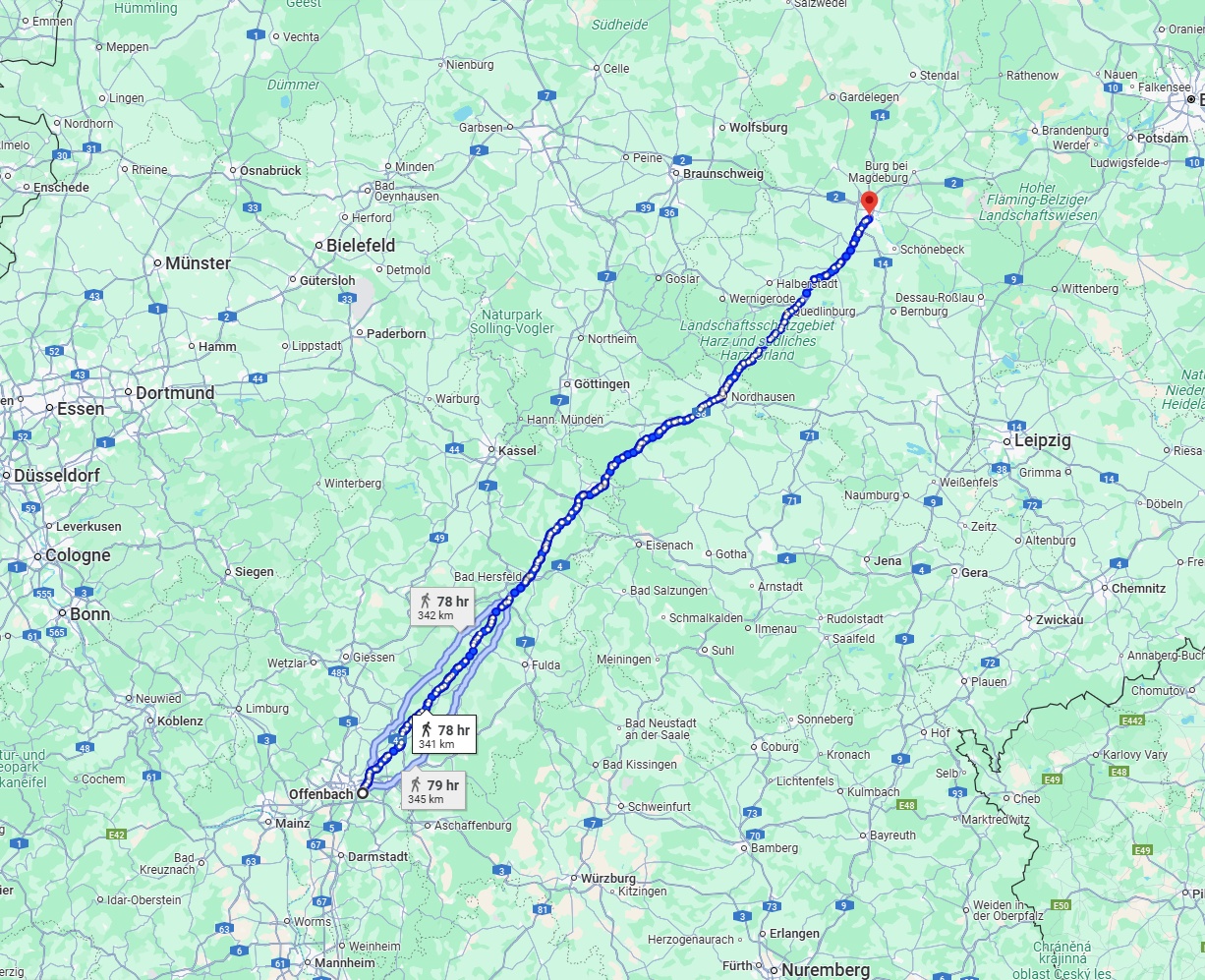 Anreise von Offenbach am Main Zu Magdeburg Über 