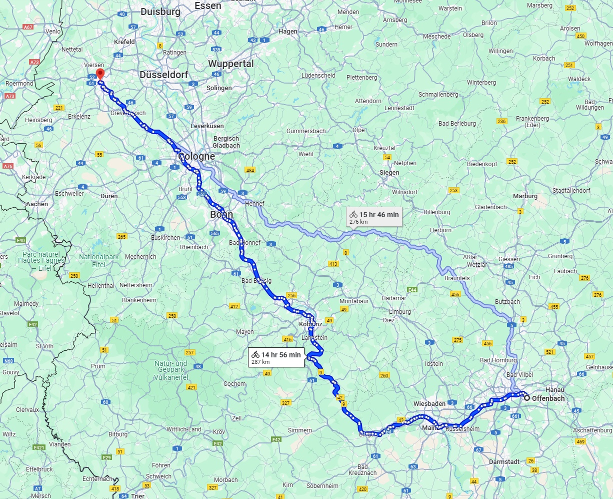 Anreise von Offenbach am Main Zu Mönchengladbach Über 