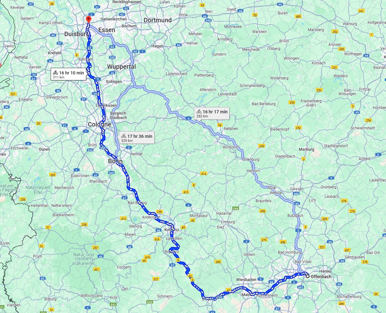 Anreise von Offenbach am Main Zu Oberhausen Über 