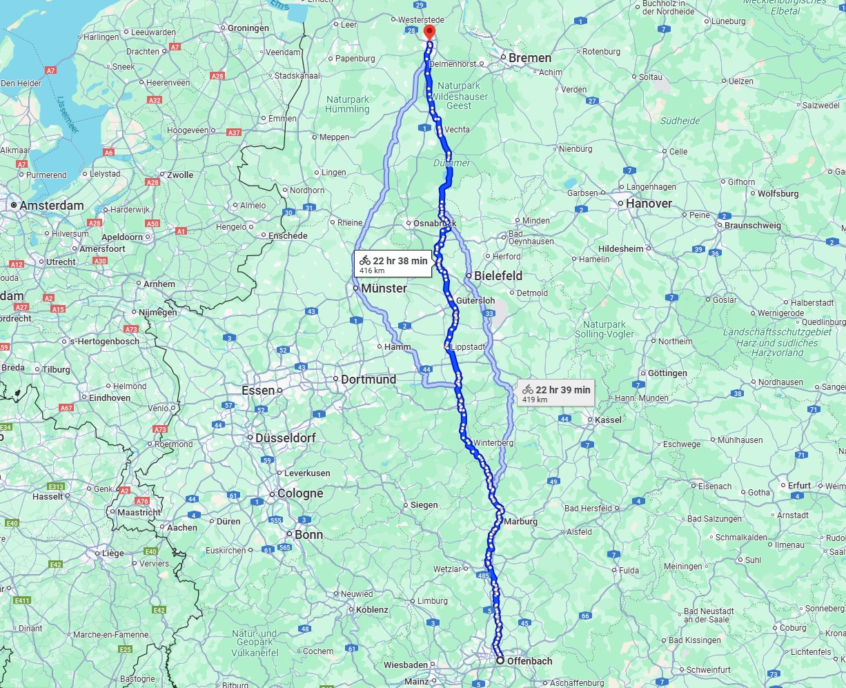 Anreise von Offenbach am Main Zu Oldenburg Über 