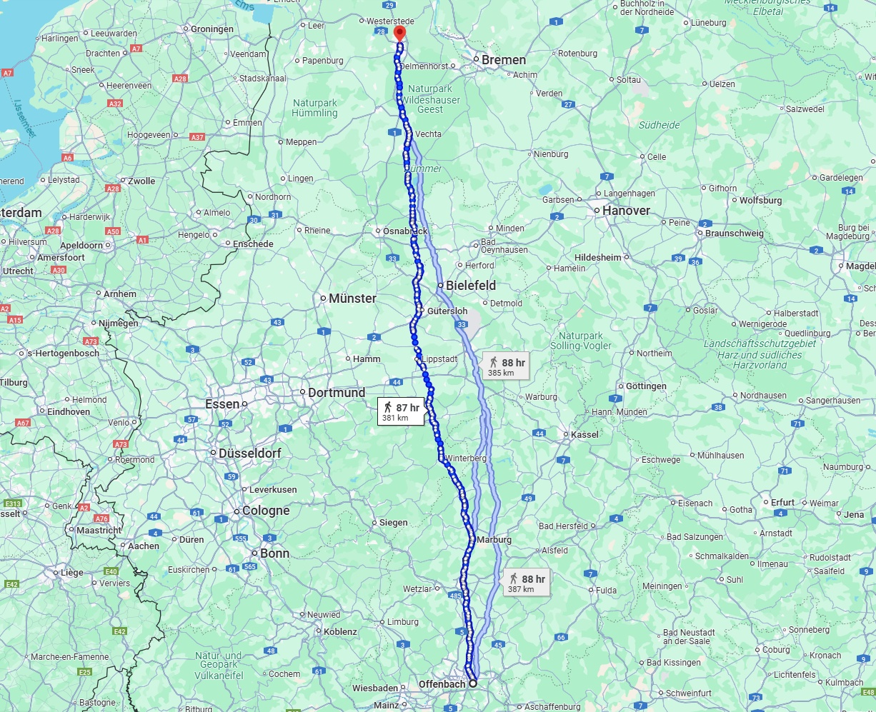 Anreise von Offenbach am Main Zu Oldenburg Über 