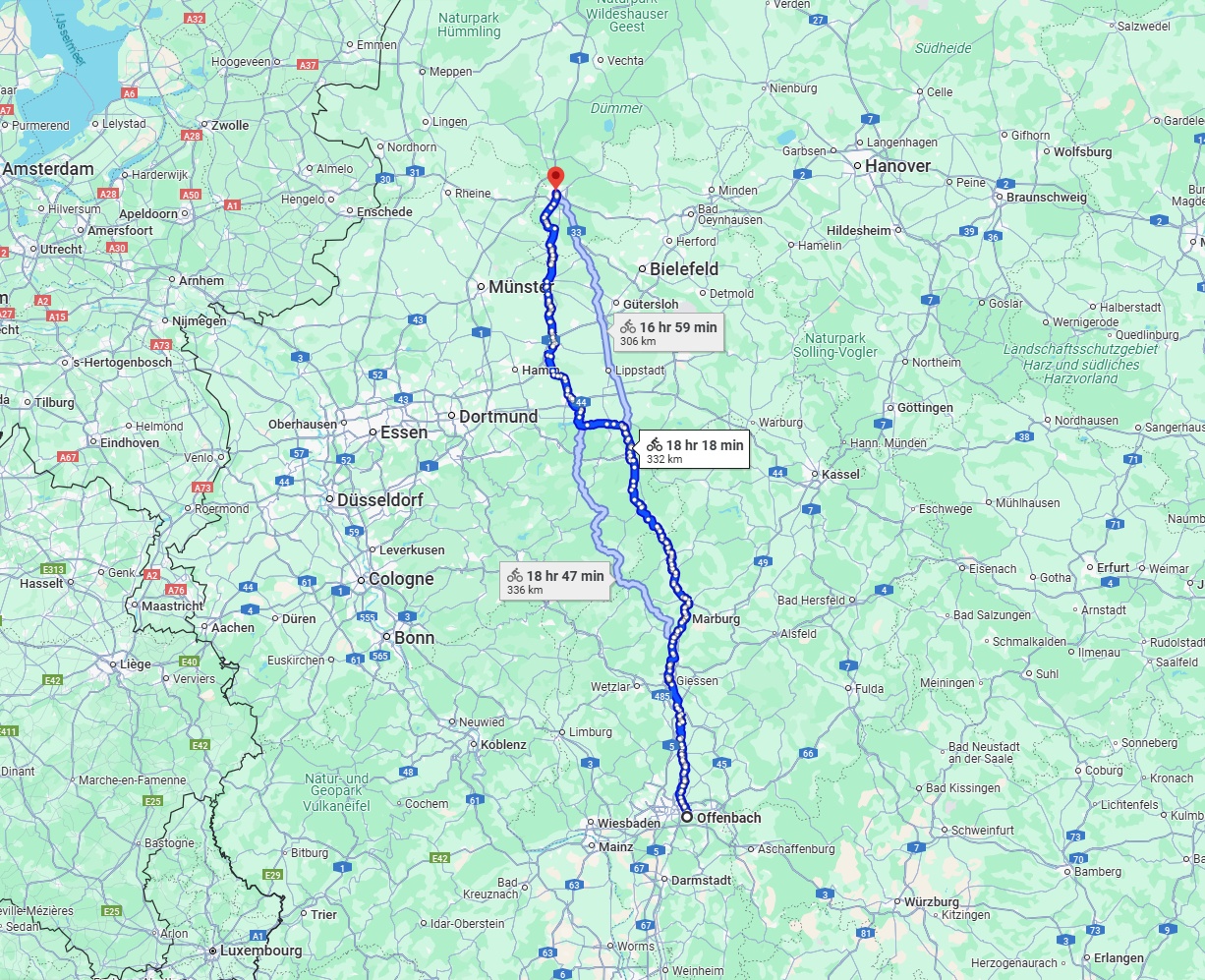 Anreise von Offenbach am Main Zu Osnabrück Über 