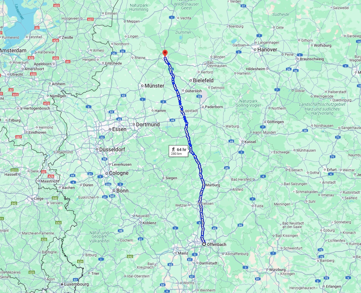 Anreise von Offenbach am Main Zu Osnabrück Über 