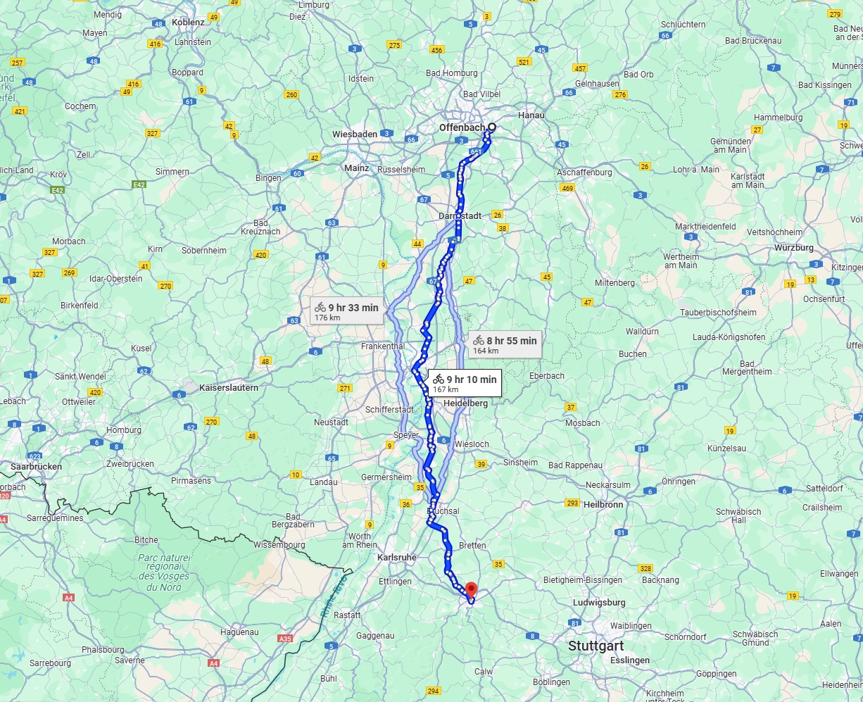 Anreise von Offenbach am Main Zu Pforzheim Über 