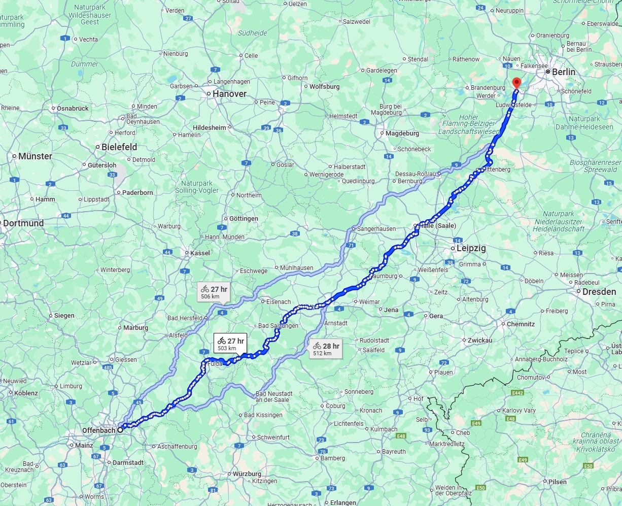 Anreise von Offenbach am Main Zu Potsdam Über 
