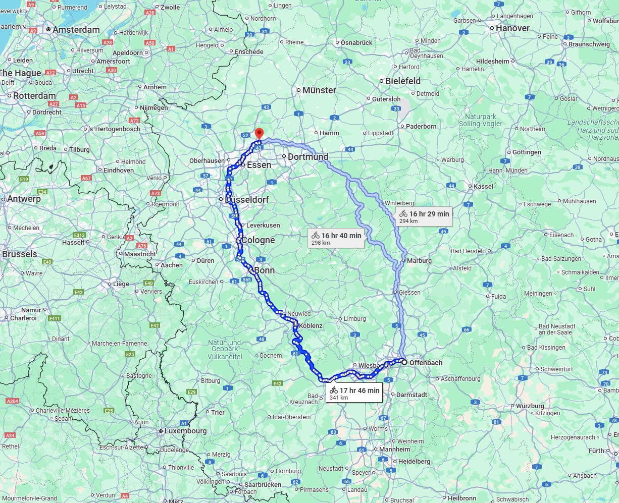 Anreise von Offenbach am Main Zu Recklinghausen Über 