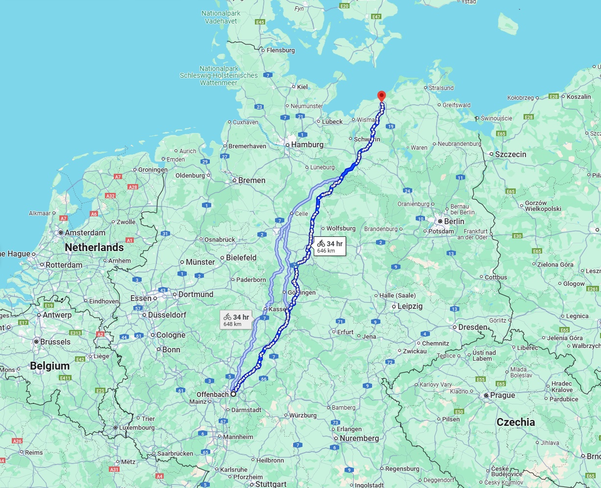 Anreise von Offenbach am Main Zu Rostock Über 