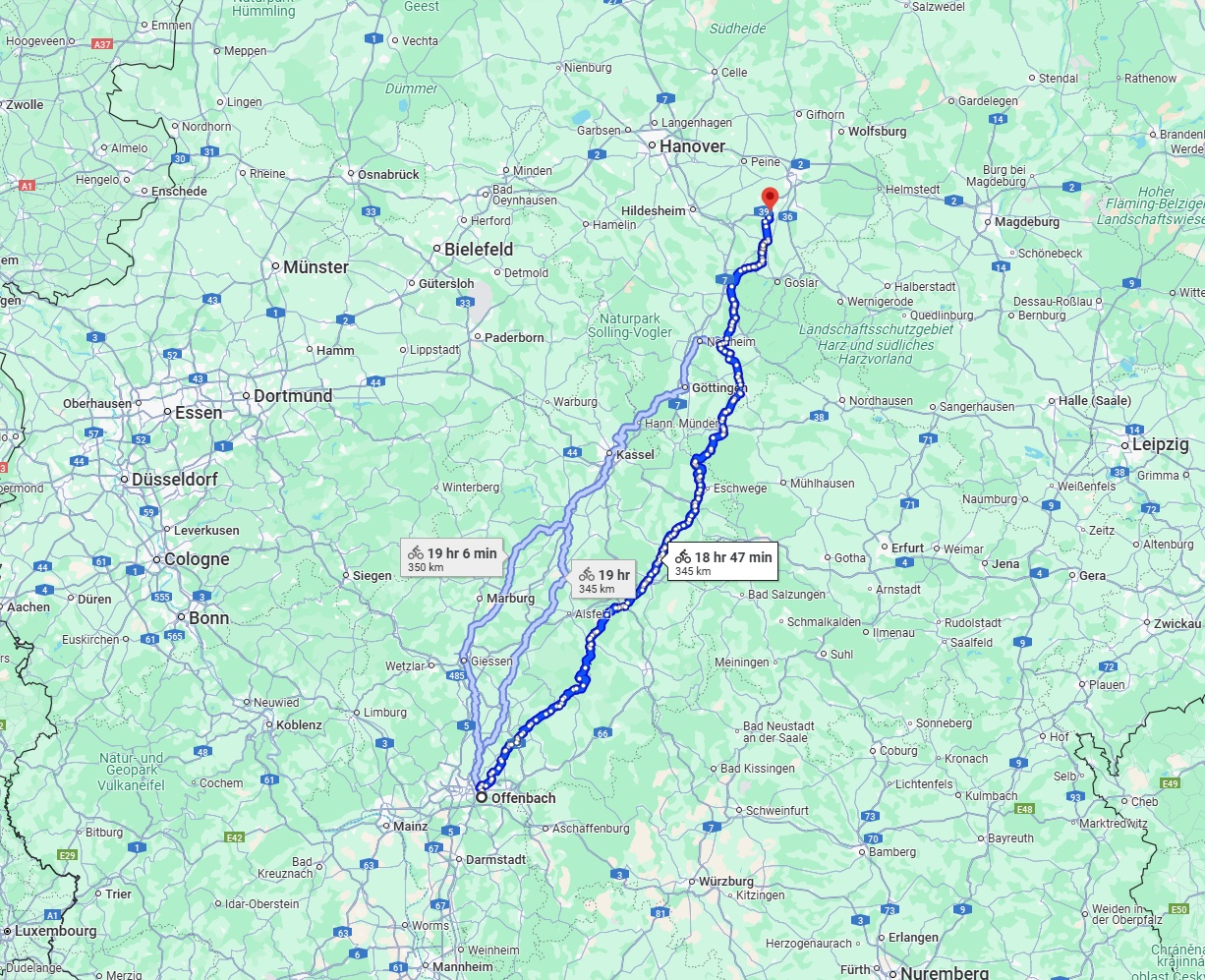 Anreise von Offenbach am Main Zu Salzgitter Über 