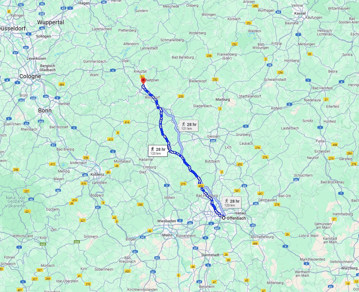 Anreise von Offenbach am Main Zu Siegen Über 