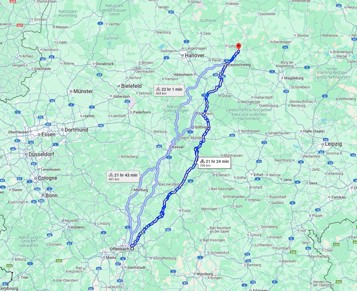 Anreise von Offenbach am Main Zu Wolfsburg Über 