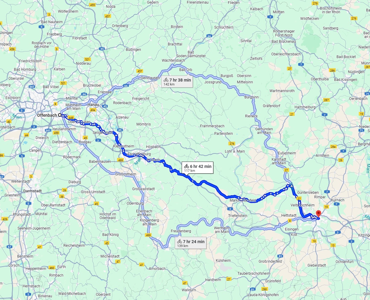 Anreise von Offenbach am Main Zu Würzburg Über 