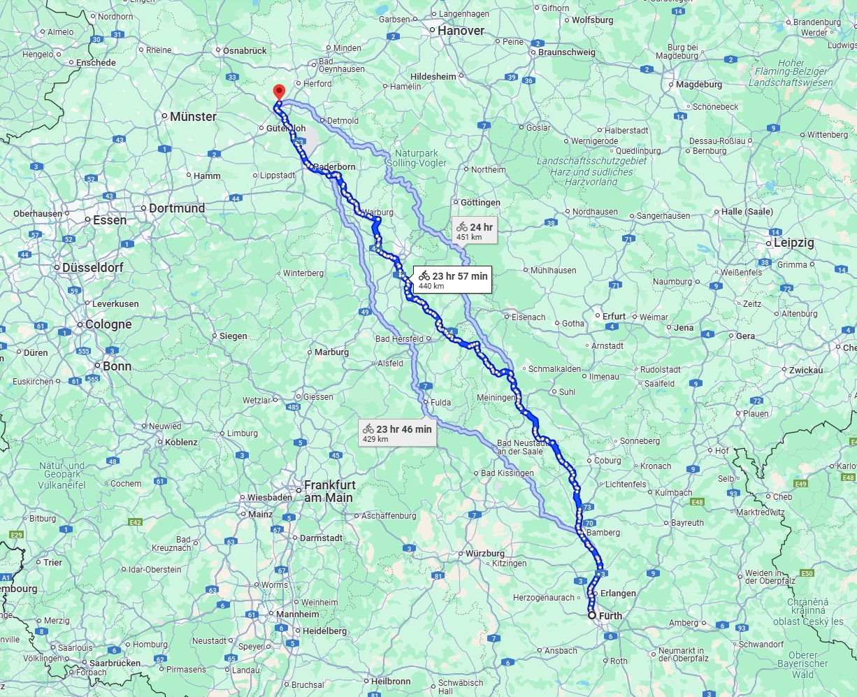 Anreise von Fürth Zu Bielefeld Über 