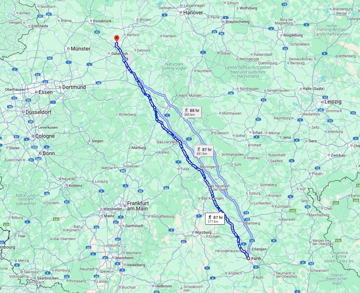 Anreise von Fürth Zu Bielefeld Über 