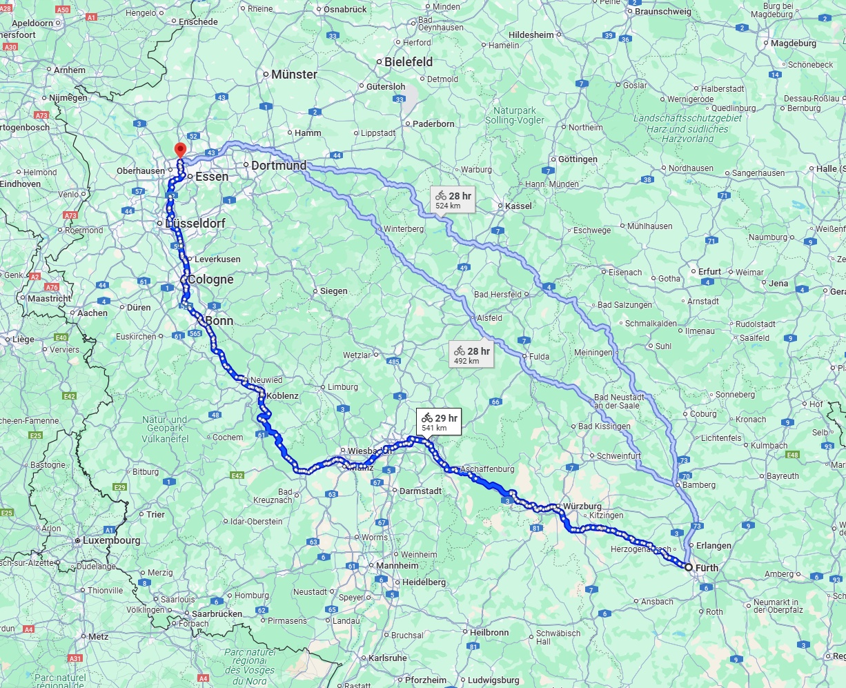Anreise von Fürth Zu Bottrop Über 