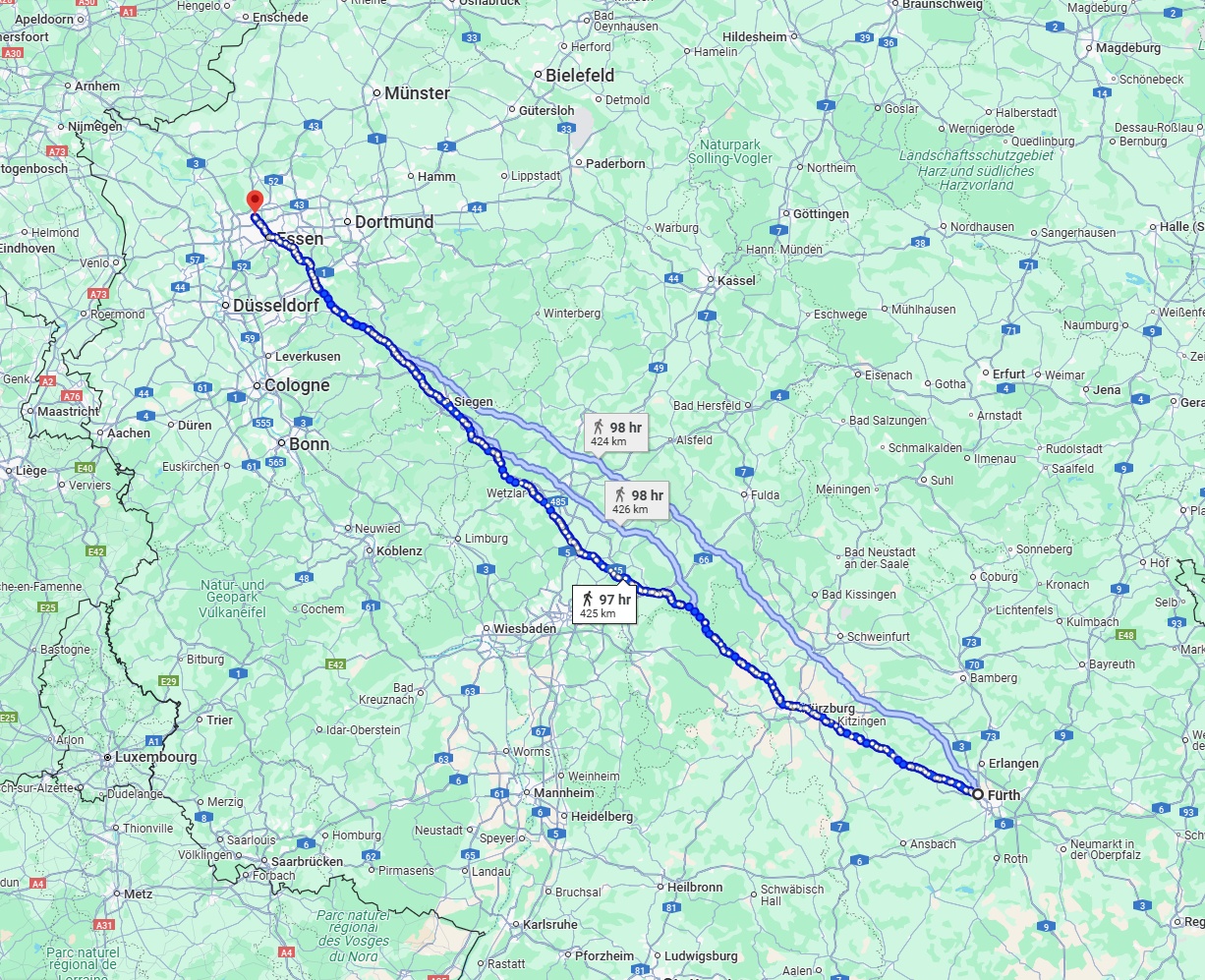 Anreise von Fürth Zu Bottrop Über 