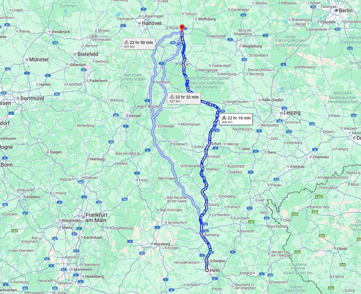 Anreise von Fürth Zu Braunschweig Über 