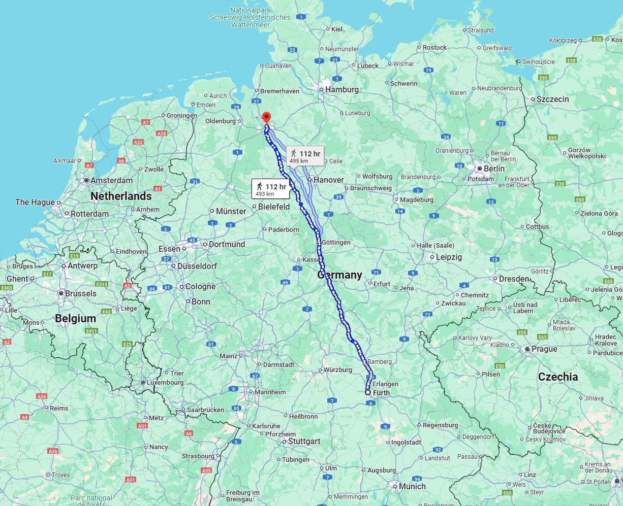 Anreise von Fürth Zu Bremen Über 